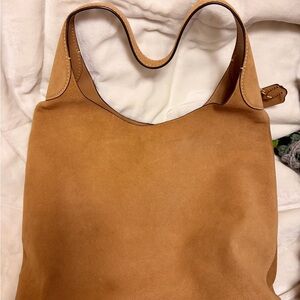 Coach Suede Brooklyn 39 Bag (Sand)